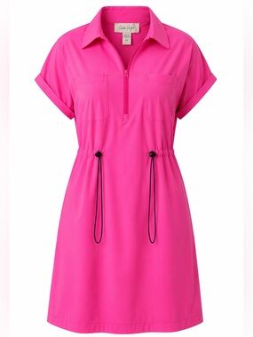 Charlie Paige Pink Sport Dress Extra Large Half Zip NWT